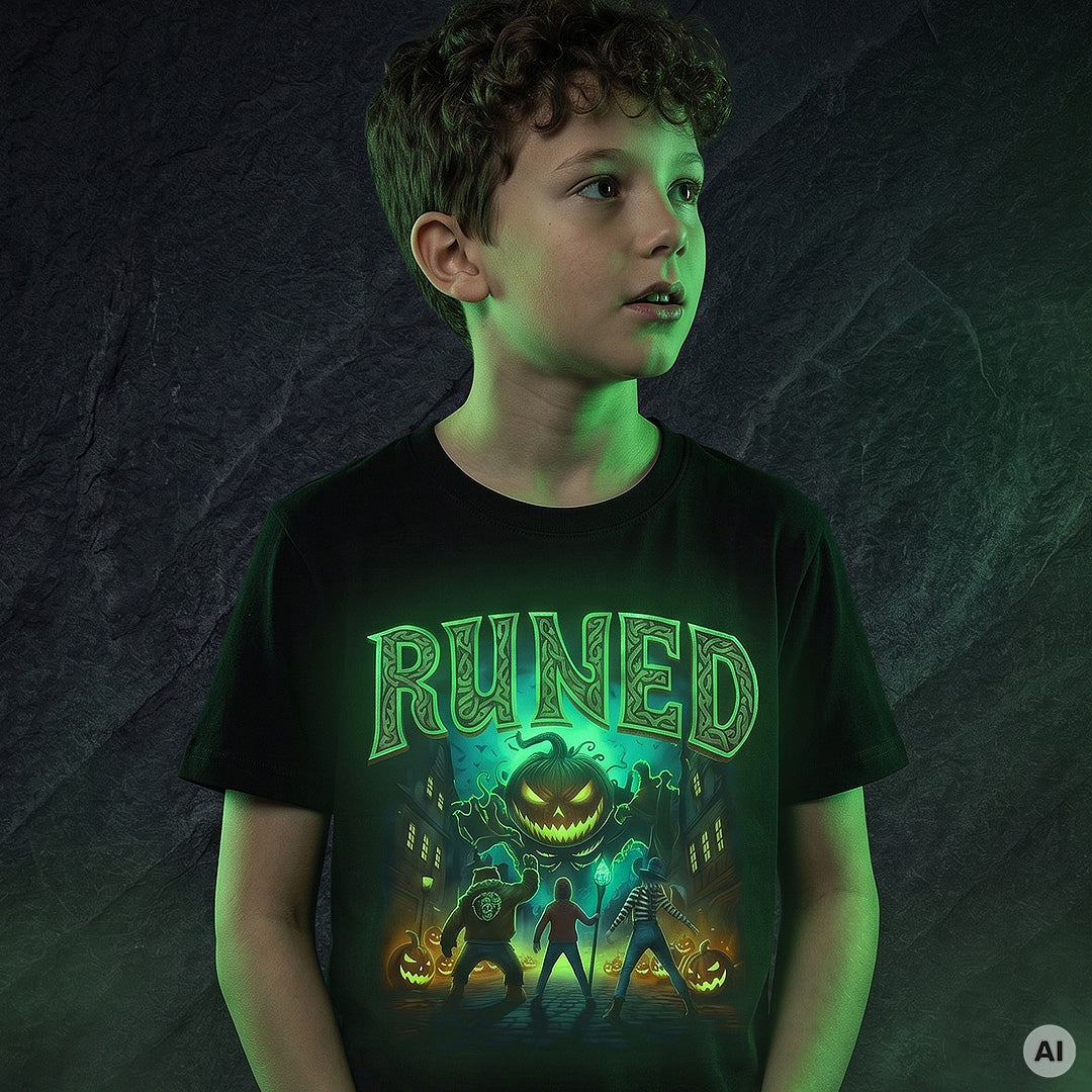 RUNED T-Shirt mit leuchtender Zaubertinte
