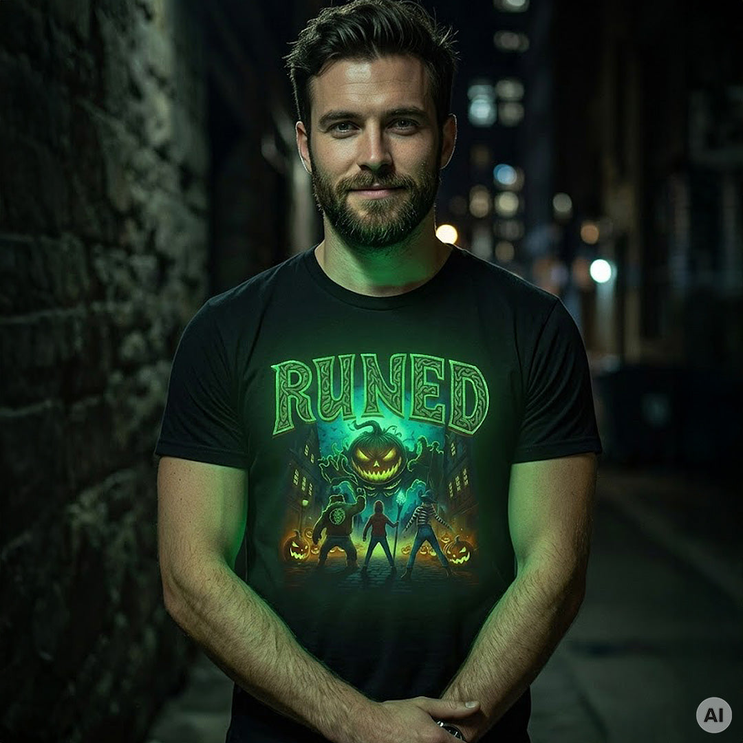 RUNED T-Shirt mit leuchtender Zaubertinte